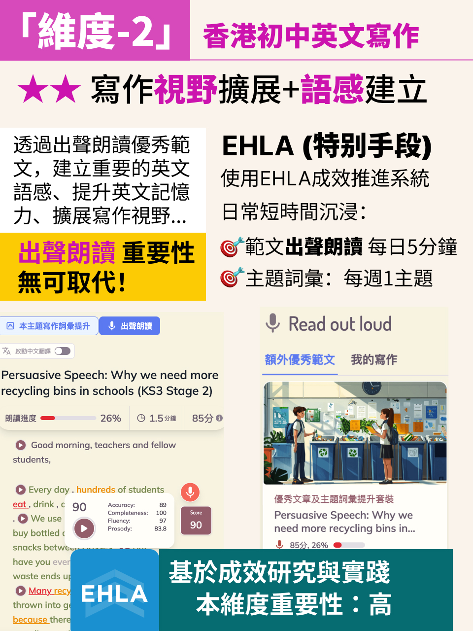 初中銜接 DSE 英文｜成效提升計劃說明（2/3） — 7/16