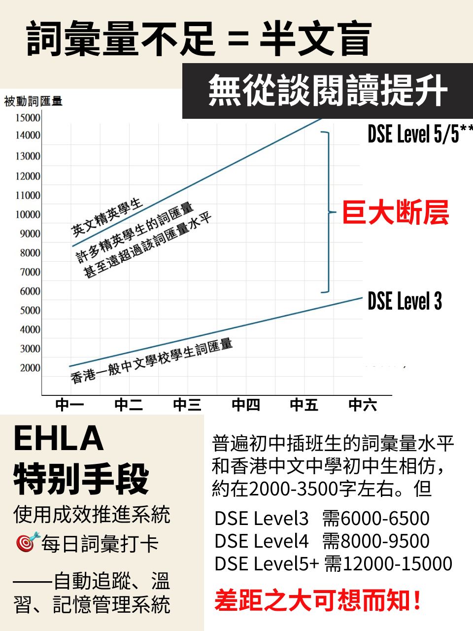 初中銜接 DSE 英文｜成效提升計劃說明（2/3） — 10/16
